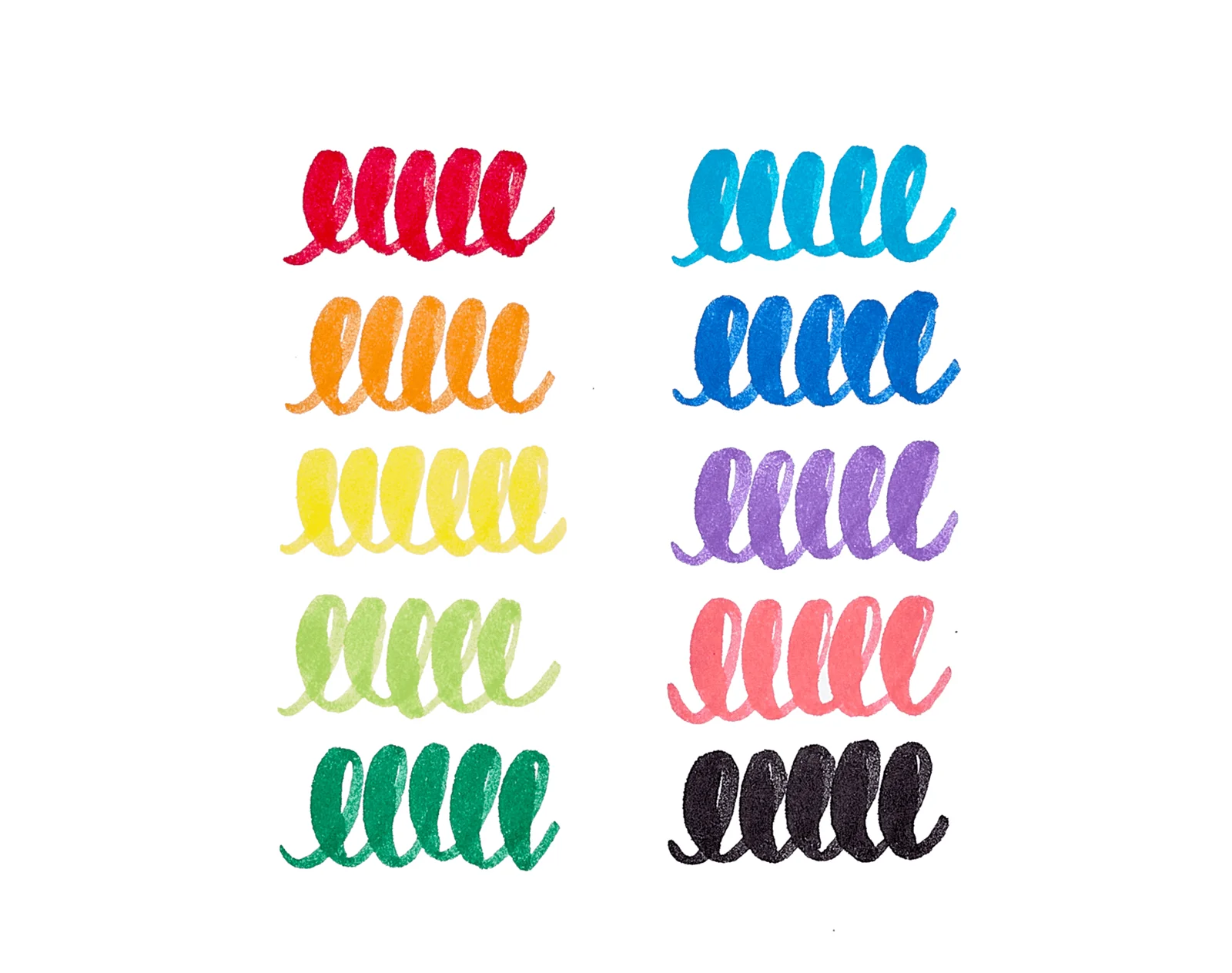 Big Bright Washable Brush Markers - Set of 10 - Image 3