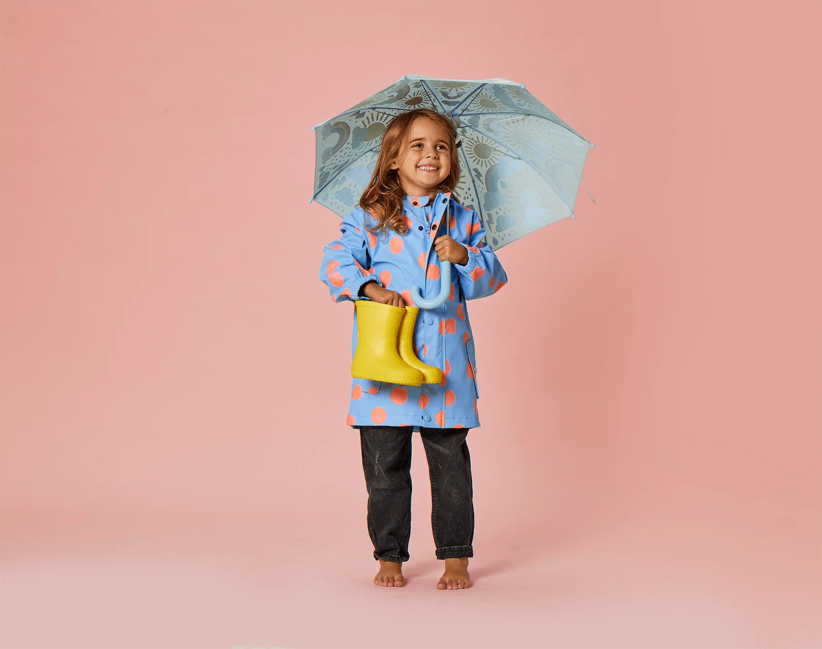 Recycled Waterproof Raincoat - Polka Dot - Image 4