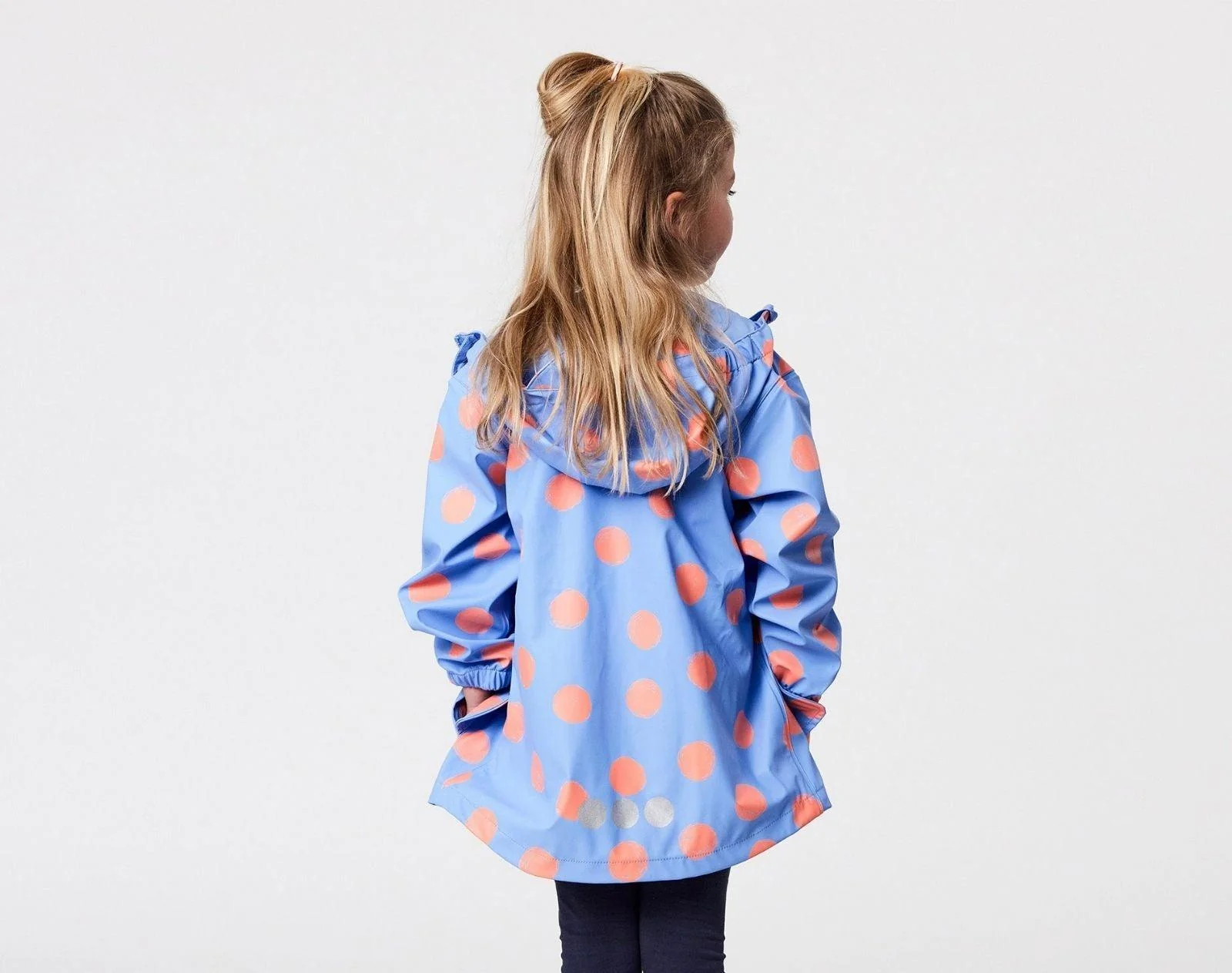 Recycled Waterproof Raincoat - Polka Dot - Image 5