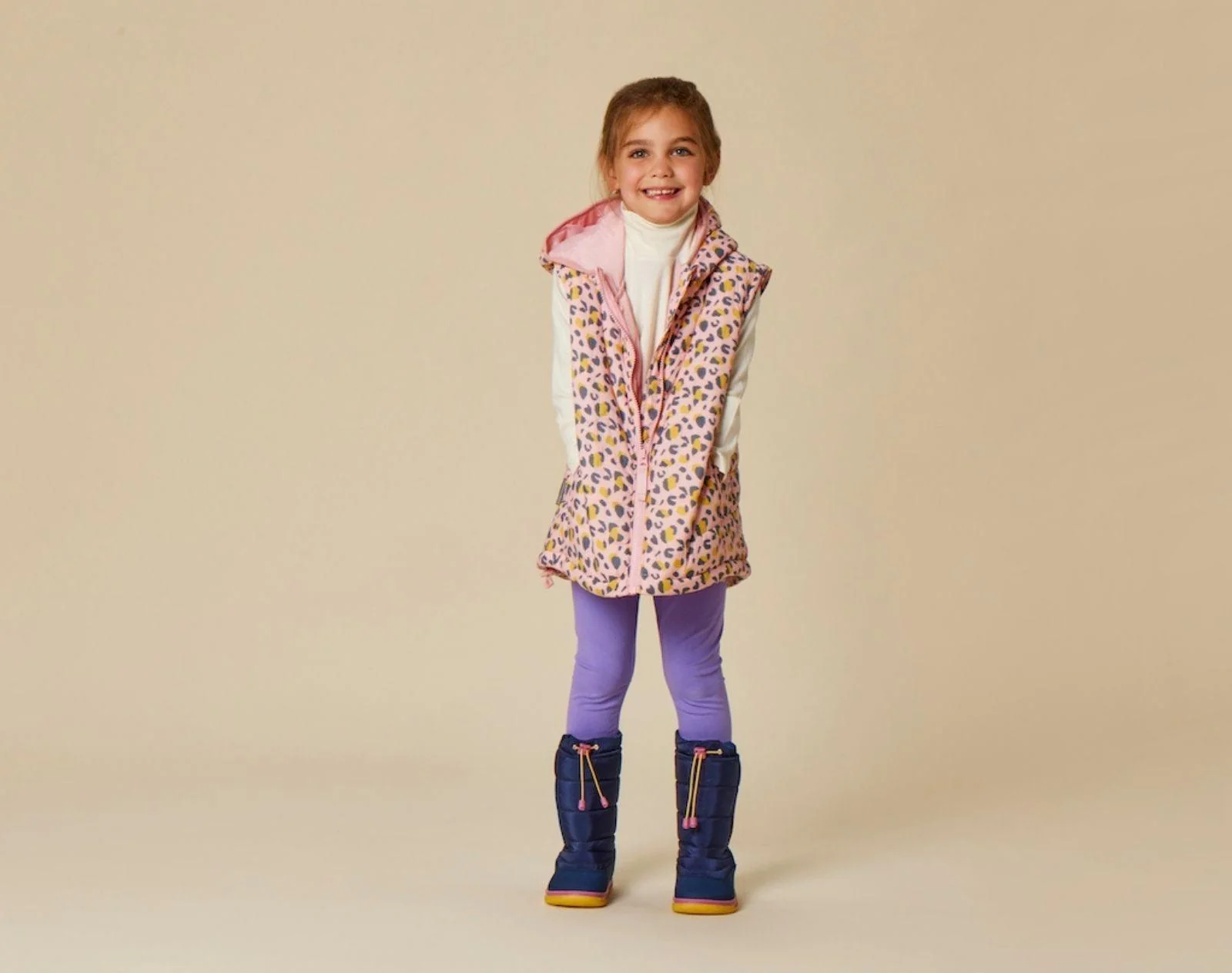 2 in 1 Puffer Jacket & Vest - Leopards - Image 4