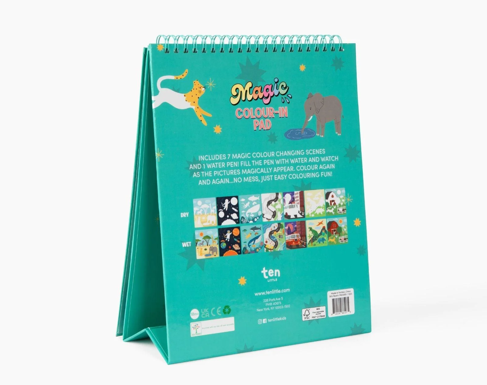 Magic Water Reusable Color-in Pad - Spot the Cheetah - Image 4
