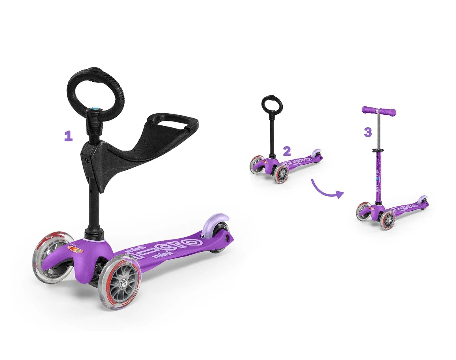 Mini 3in1 Deluxe Scooter - Image 4