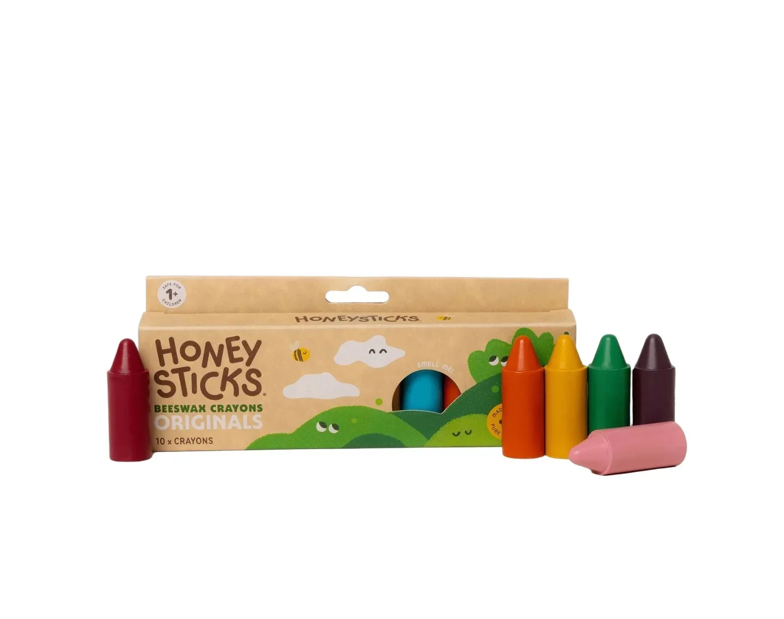 Natural Beeswax Crayons - Set of 10