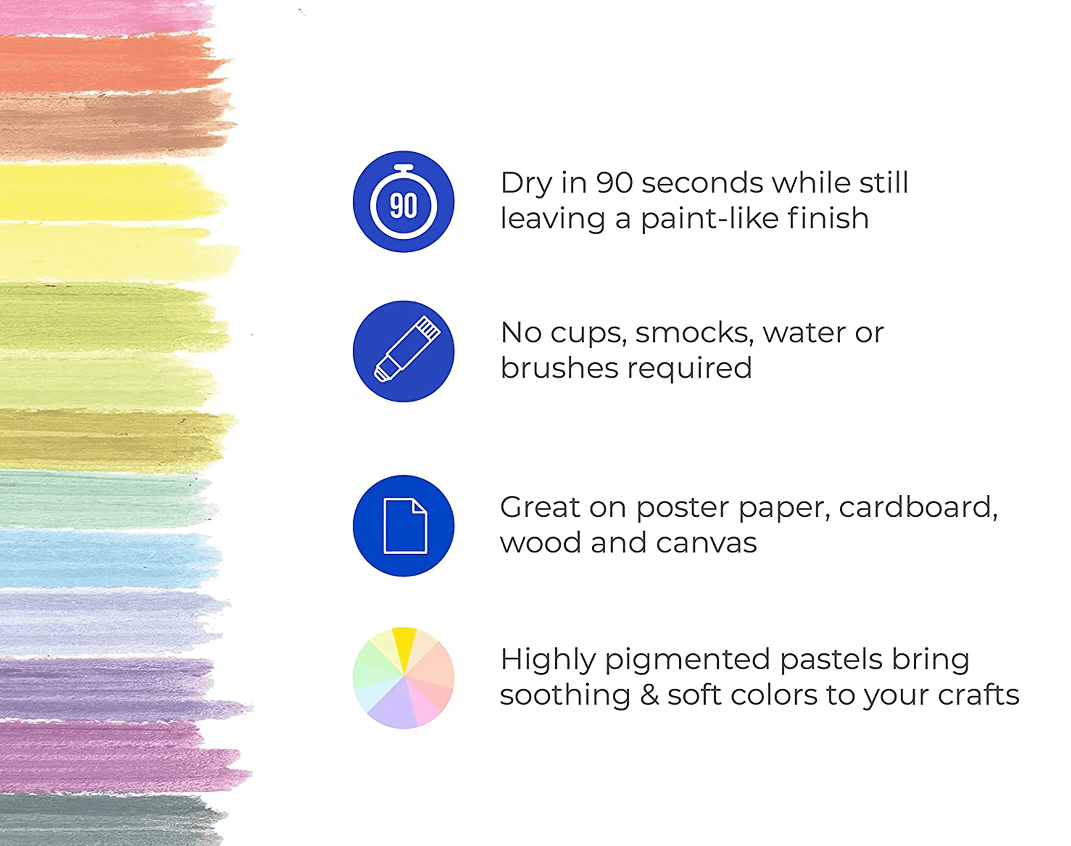 Pastel Tempera Paint Sticks - Set of 10 - Image 3