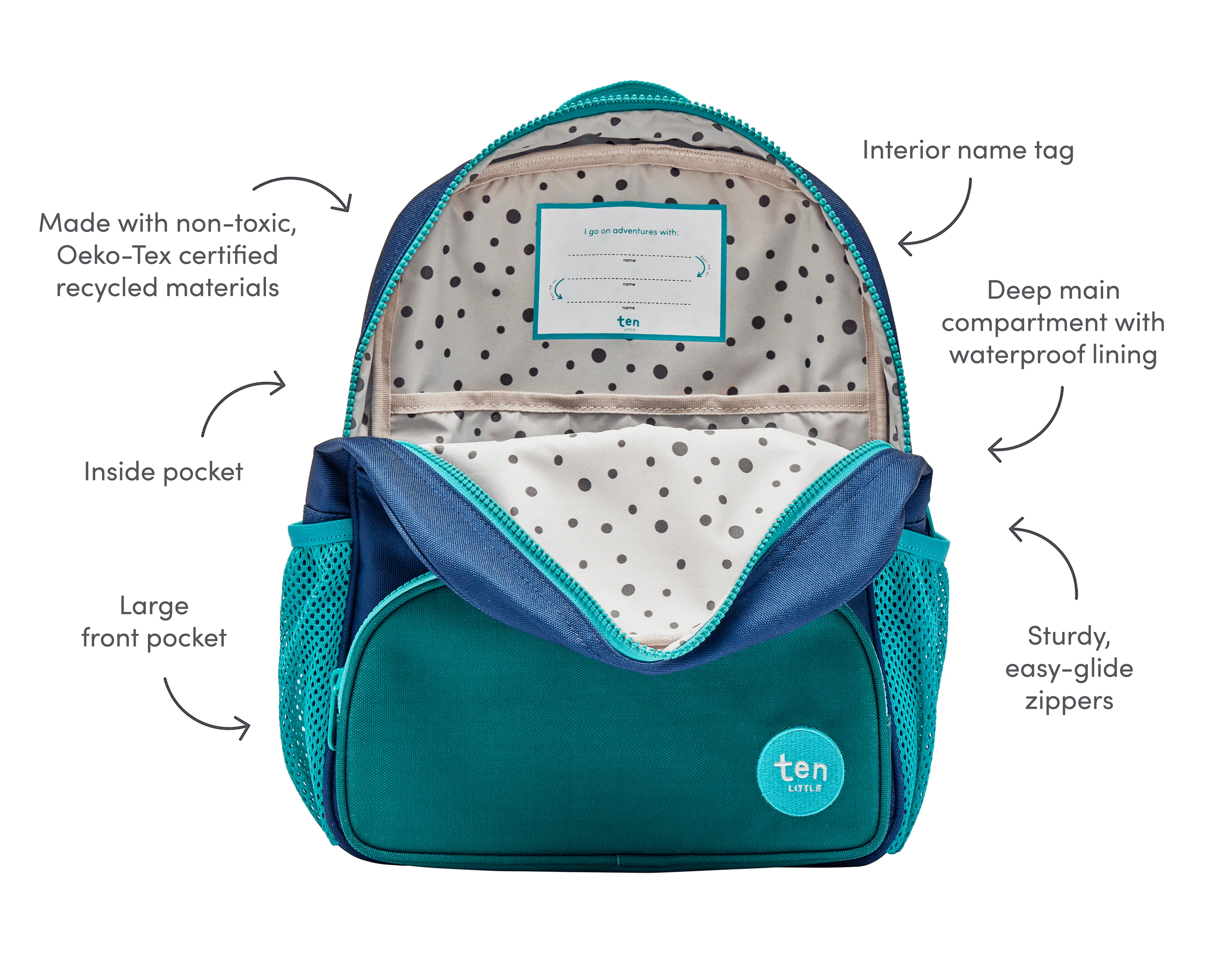 Recycled Backpack - 12 Inch - Image 5