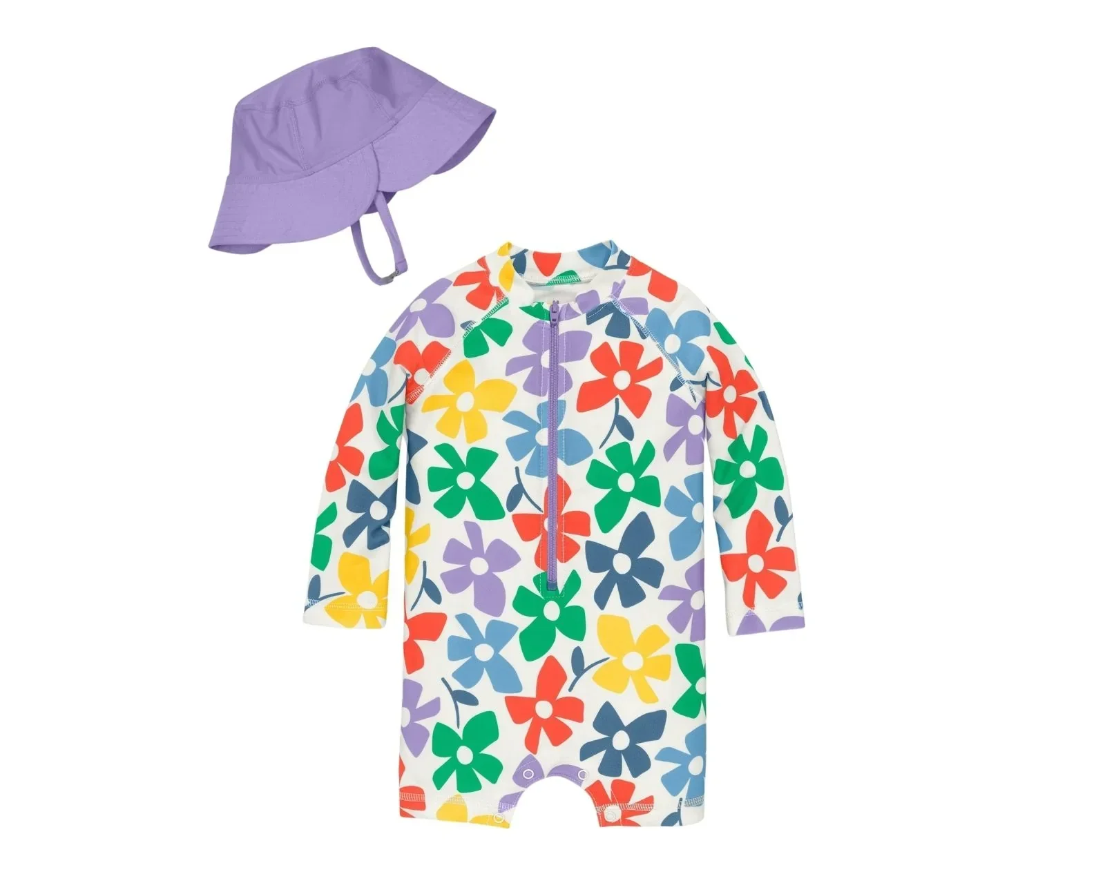 Baby One-Piece Rash Guard & Hat Set - Image 3