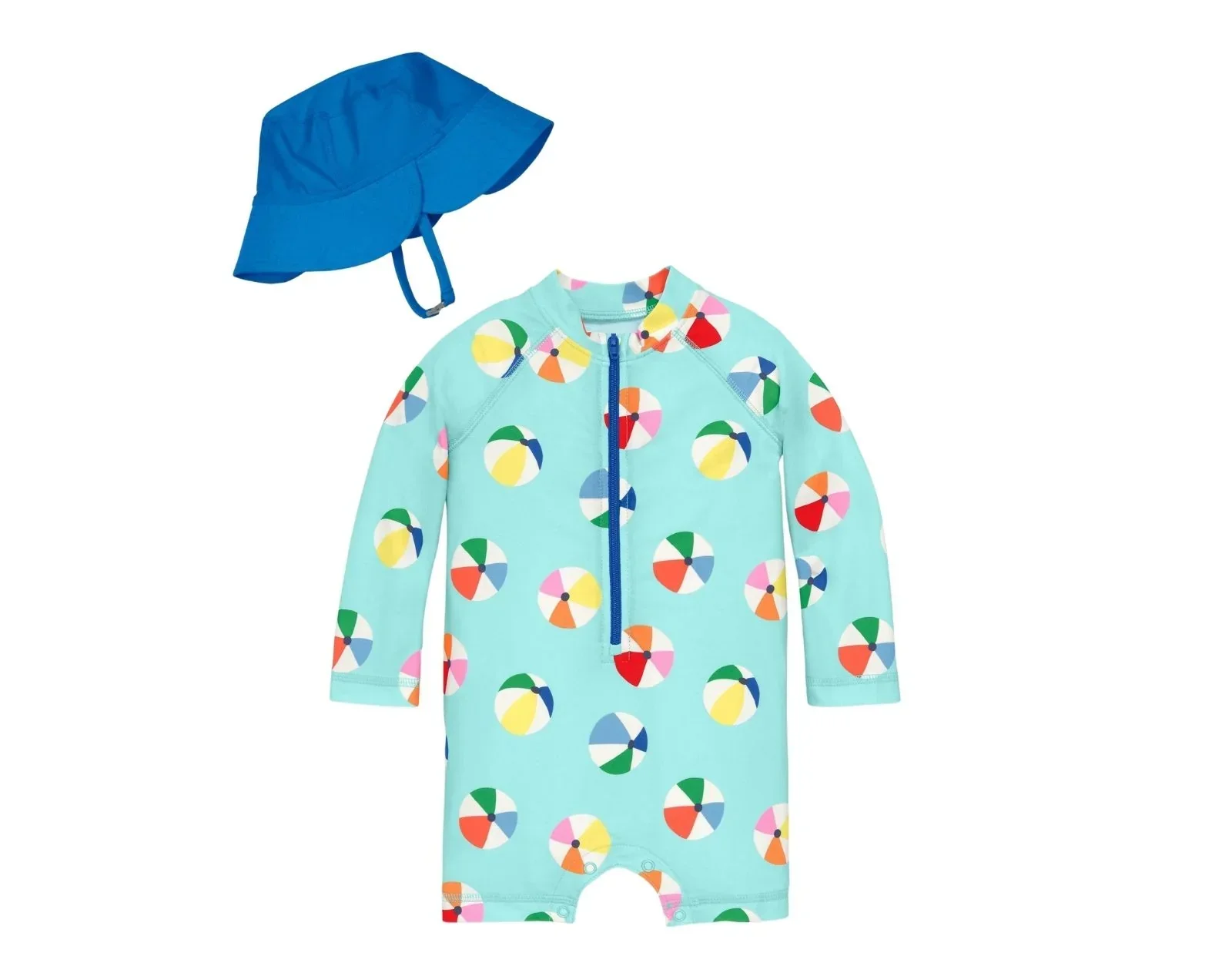Baby One-Piece Rash Guard & Hat Set - Image 5