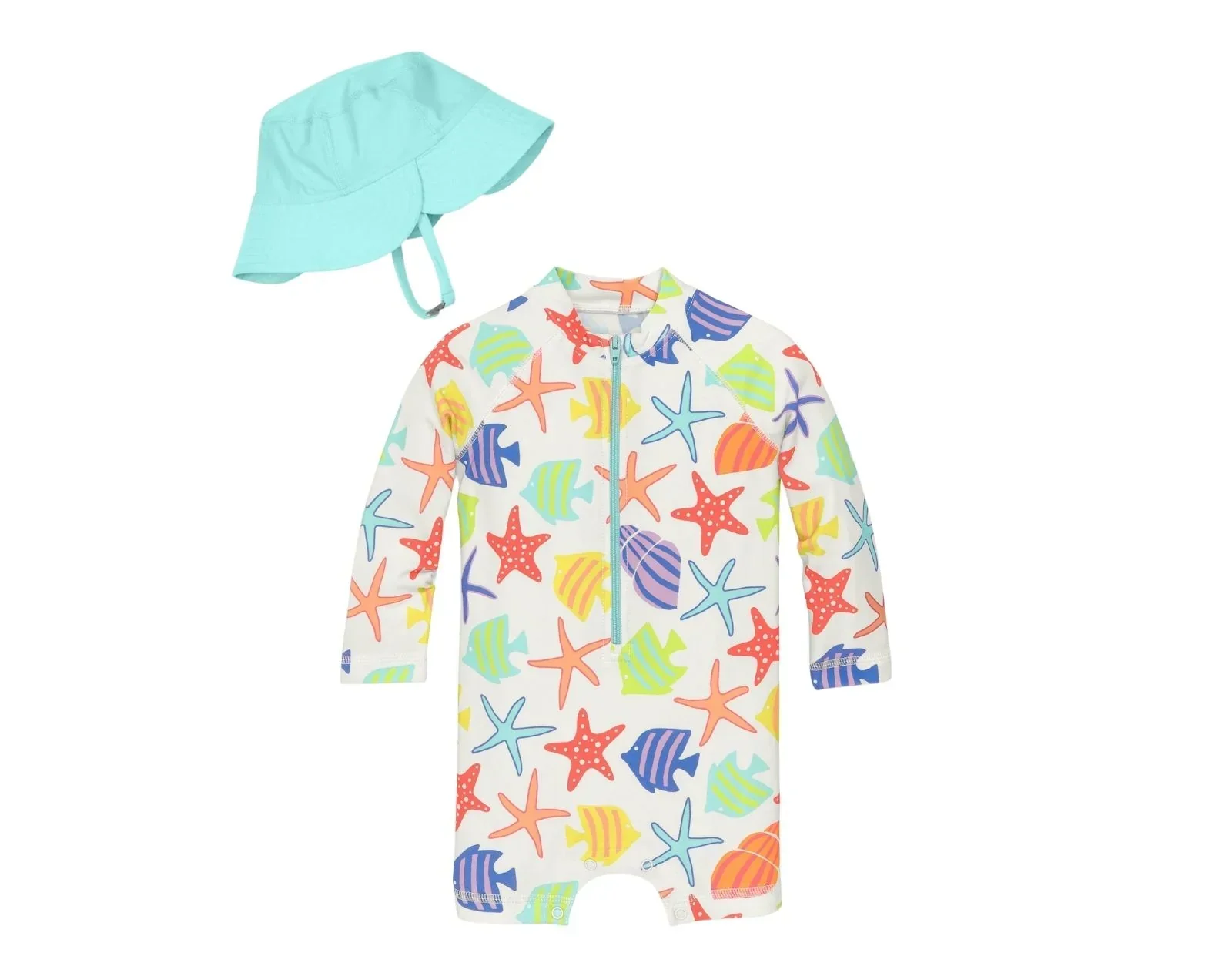 Baby One-Piece Rash Guard & Hat Set - Image 6