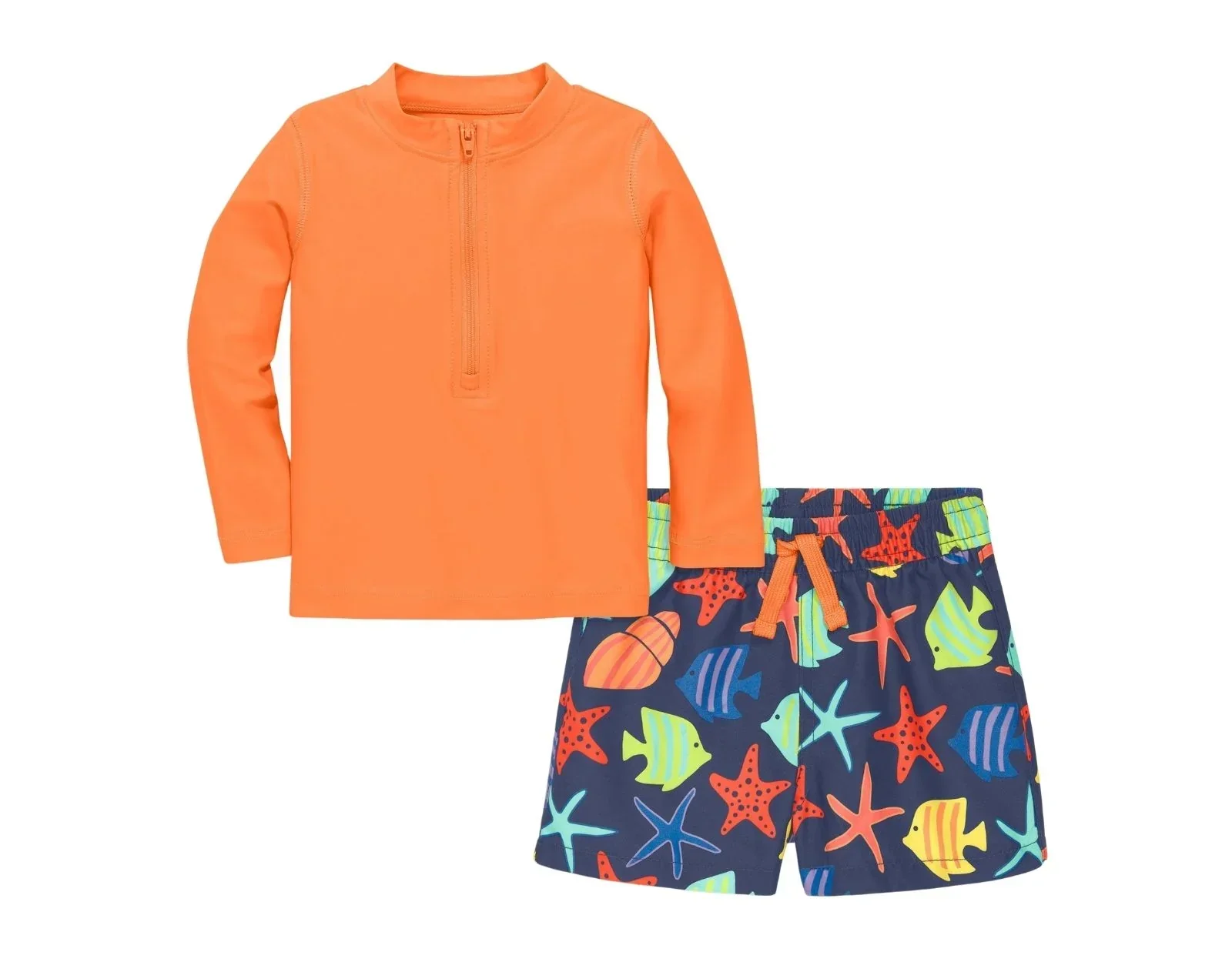 Baby Rash Guard & Swim Trunks Set - Image 3