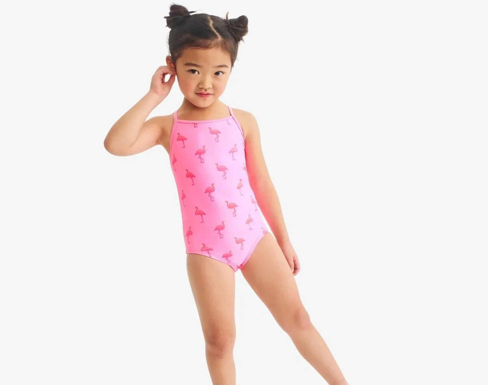 One-Piece Swimsuit - Flamingos - Image 4