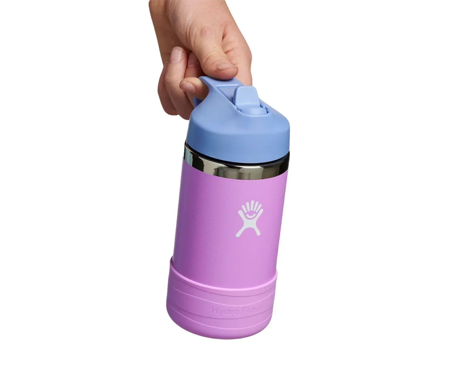 Stainless Steel Straw Lid Water Bottle - 12oz - Image 3