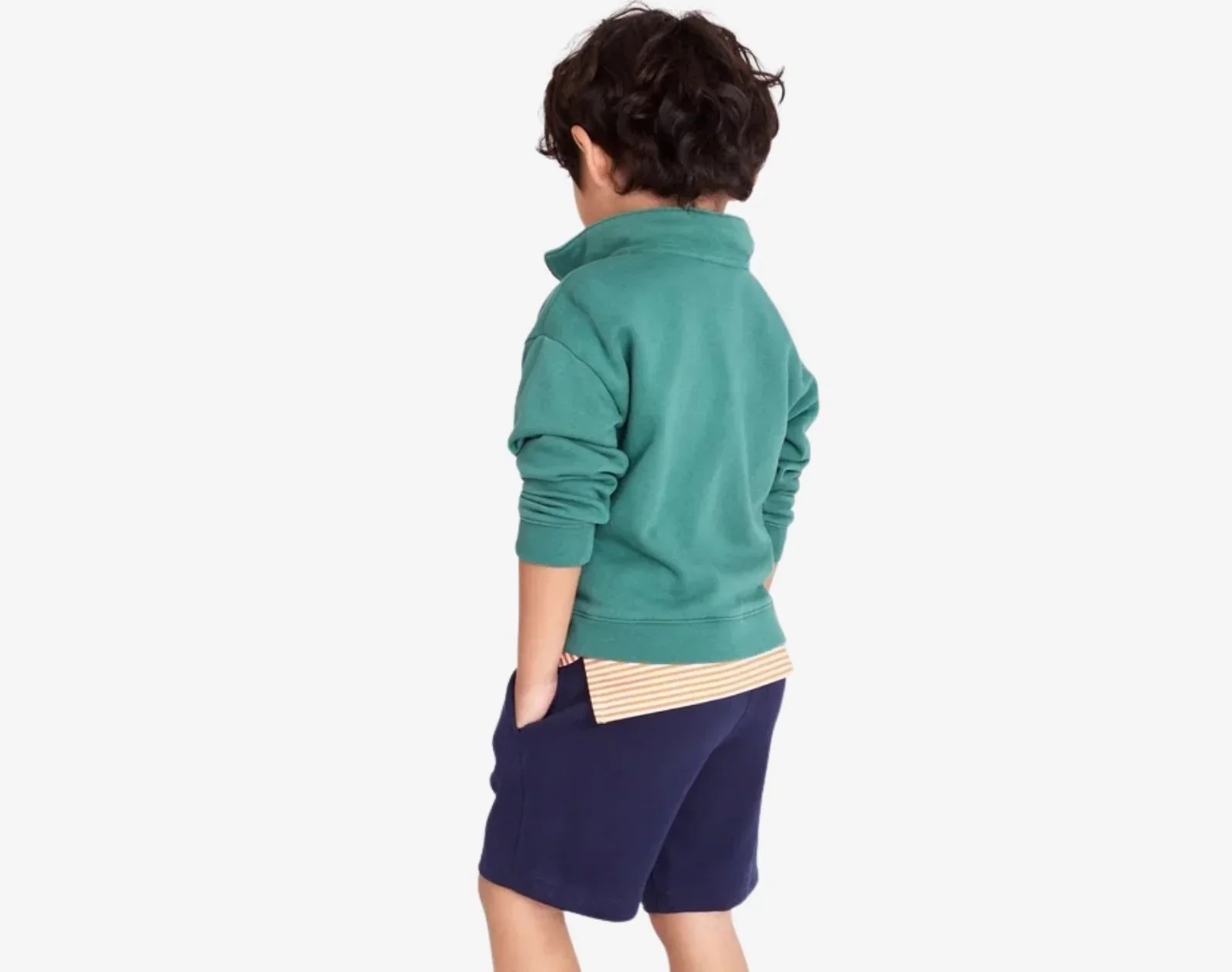 French Terry Quarter Zip Sweatshirt - Image 10