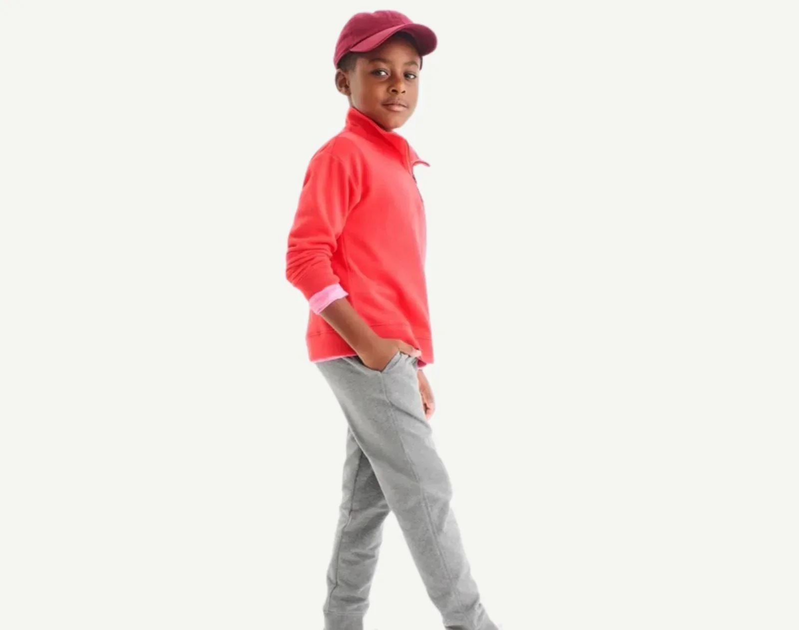 French Terry Quarter Zip Sweatshirt - Image 6