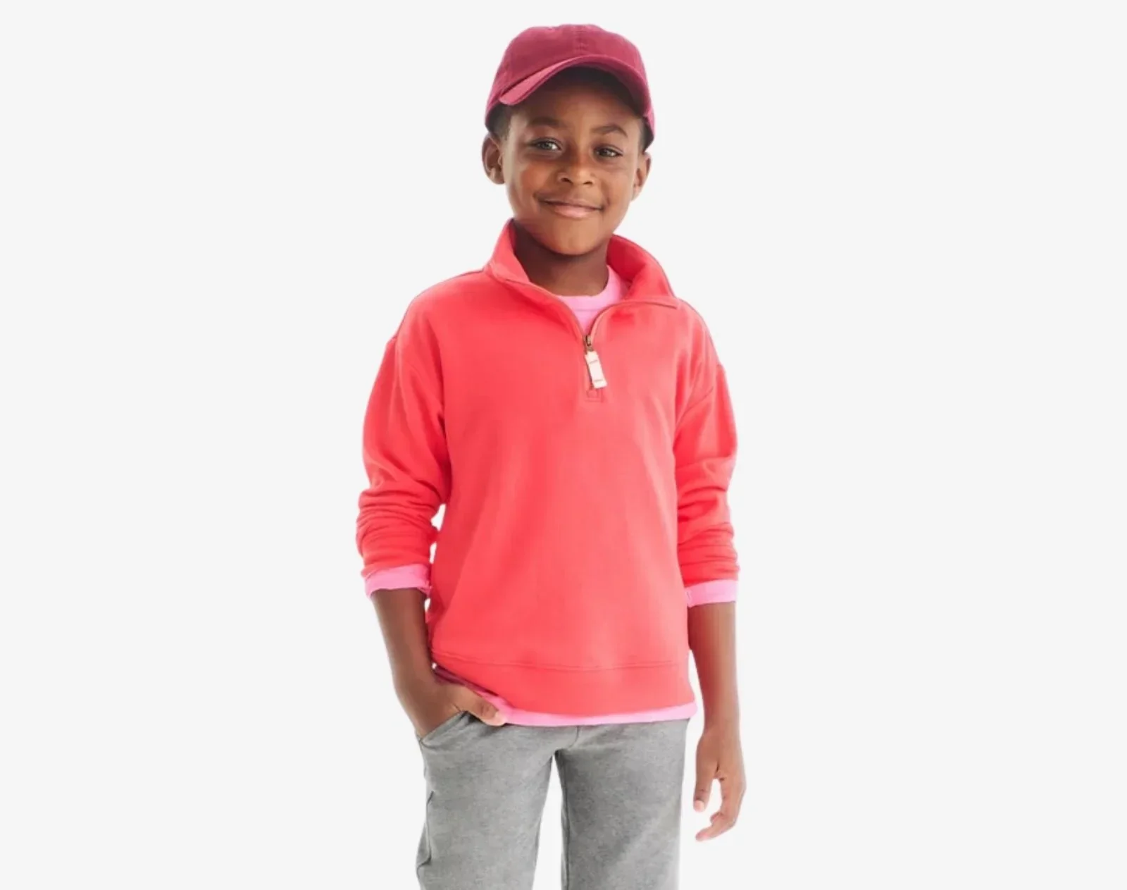 French Terry Quarter Zip Sweatshirt - Image 8