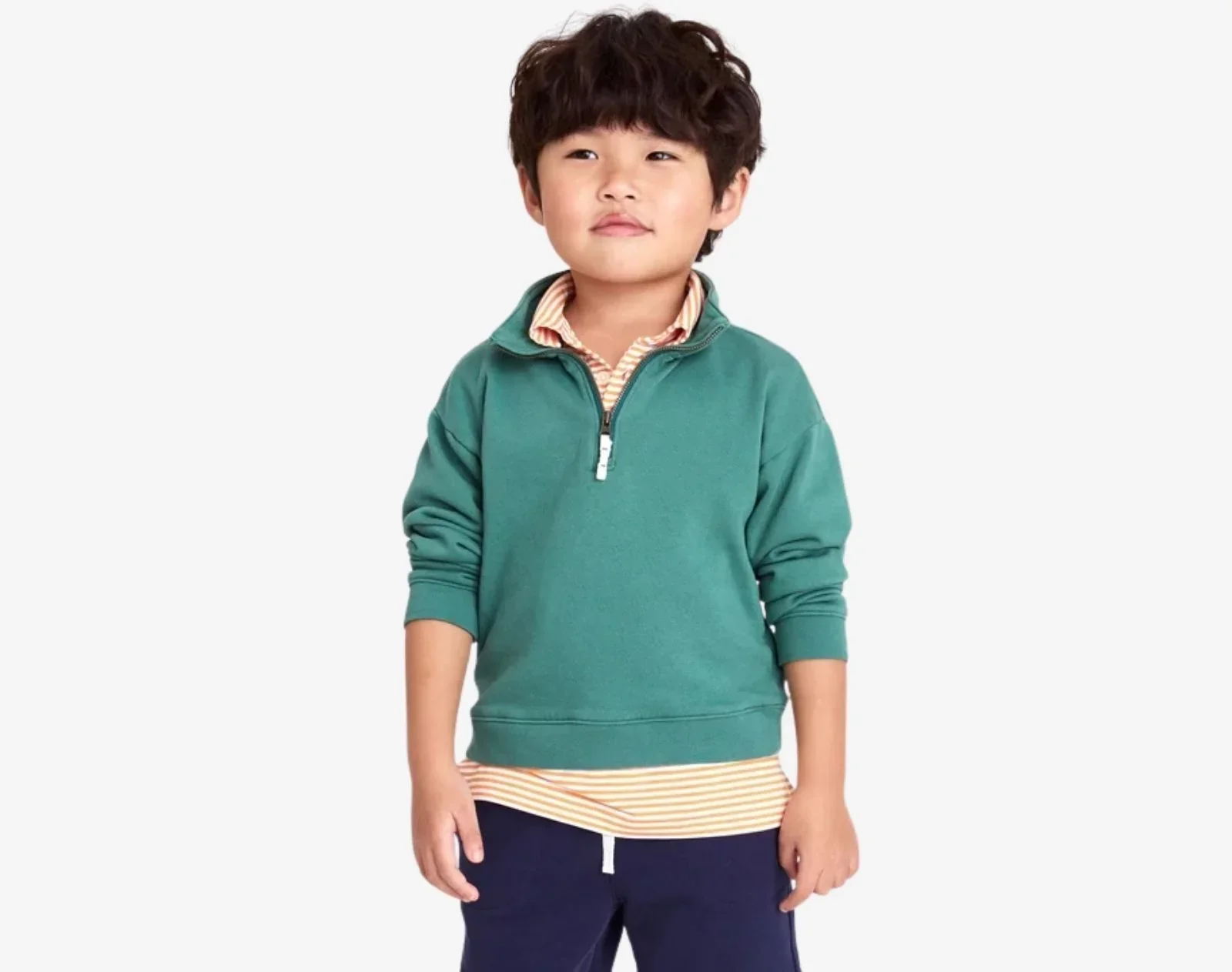French Terry Quarter Zip Sweatshirt - Image 9