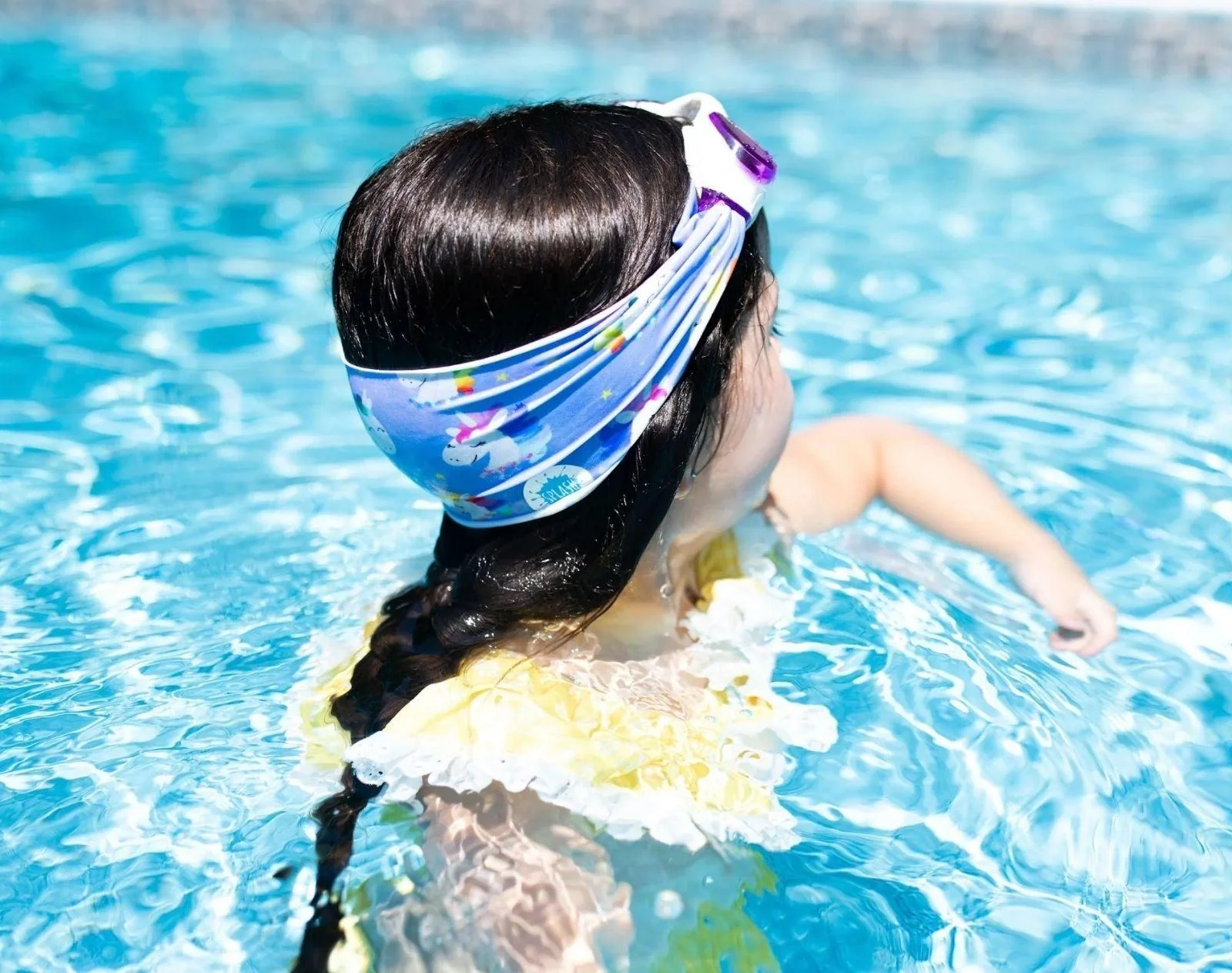 Unicorn Tangle-Free Swim Goggles - Image 3