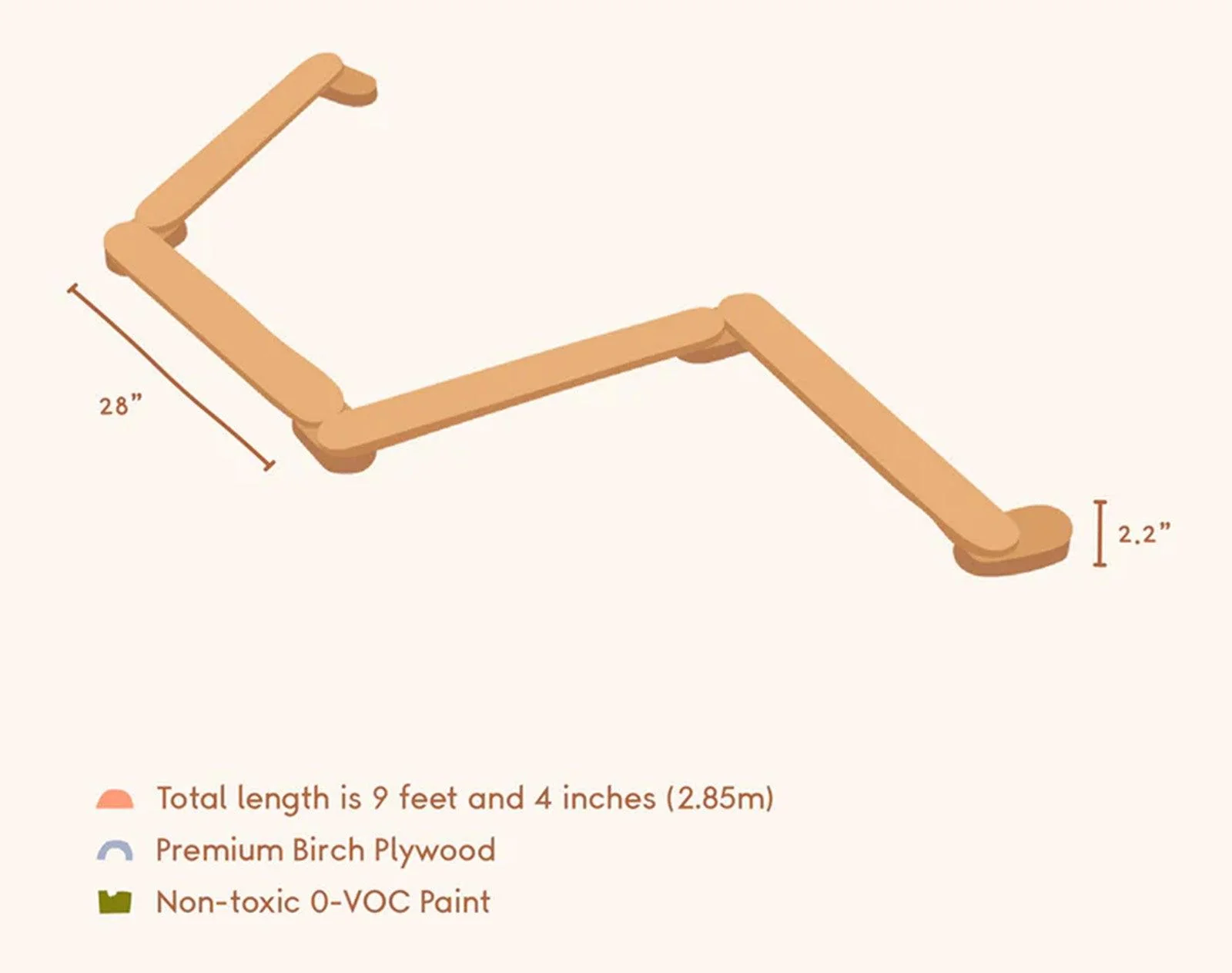 Wooden Balance Beam - Image 2