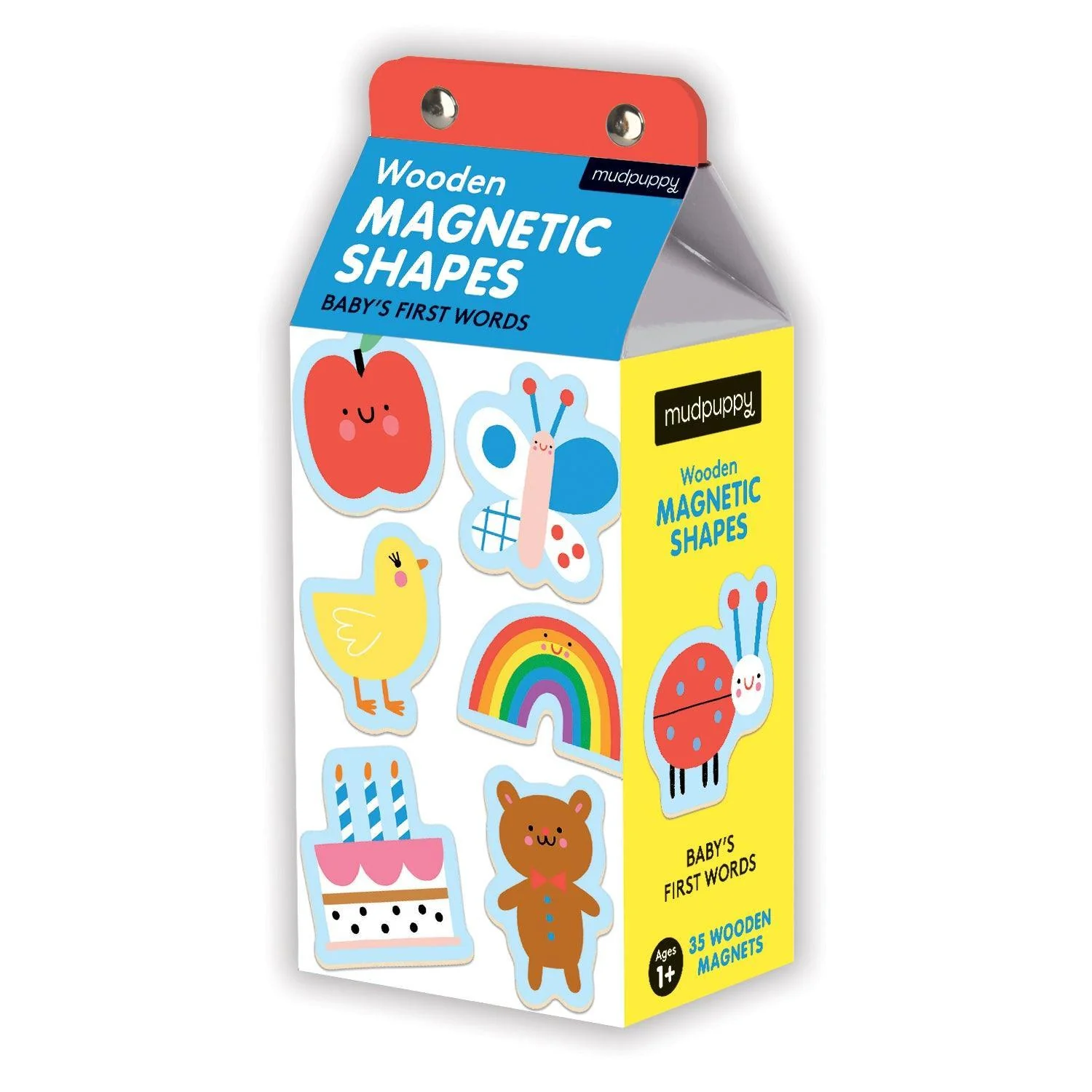 Baby's First Words Wooden Magnetic Shapes - 35 Pieces - Image 3